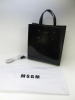 MSGM Medium Black Tote Bag with Shoulder Strap & Dustcover. RRP £330.00.