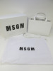 MSGM Small White Tote Bag in Box with Shoulder Strap & Dustcover. RRP £270.00.