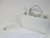 MSGM Small White Tote Bag with Shoulder Strap & Dustcover. RRP £270.00. - 2