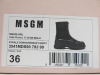 Pair of MSGM Boxed/New Women's Zip Boots in Black with Dustcover, Size 36, RRP £505.00. - 2