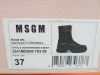 Pair of MSGM Boxed/New Women's Zip Boots in Black with Dustcover, Size 37, RRP £505.00. - 2