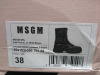 Pair of MSGM Boxed/New Women's Zip Boots in Black with Dustcover, Size 38, RRP £505.00. - 2