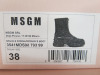 Pair of MSGM Boxed/New Women's Zip Boots in Black with Dustcover, Size 86, RRP £505.00. - 2