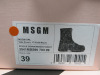 Pair of MSGM Boxed/New Women's Zip Boots in Black with Dustcover, Size 39, RRP £505.00. - 2