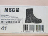 Pair of MSGM Boxed/New Women's Zip Boots in Black with Dustcover, Size 41, RRP £505.00. - 2