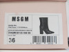 Pair of MSGM Boxed/New Women's Leather Ankle Boots in Black with Dustcover, Size 36, RRP £595.00. - 2