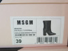 Pair of MSGM Boxed/New Women's Leather Ankle Boots in Black with Dustcover, Size 39, RRP £595.00. - 2