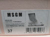 Pair of MSGM Boxed/New Women's Buckled Ankle Boots in White with Dustcover, Size 37, RRP £535.00. - 2