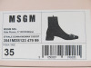 Pair of MSGM Boxed/New Women's Buckled Ankle Boots in White with Dustcover, Size 35, RRP £535.00. - 2