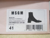 Pair of MSGM Boxed/New Women's Buckled Ankle Boots in White with Dustcover, Size 41, RRP £535.00. - 2