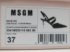 Pair of MSGM Boxed/New Women's High Heel Patent Pumps in Black with Dustcover, Size 37, RRP £455.00. - 2