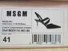 Pair of MSGM Boxed/New Women's High Heel Patent Pumps in Black with Dustcover, Size 37, RRP £455.00. - 2