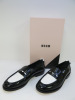 Pair of MSGM Boxed/New Women's Loafers in Black & White with Dustcover, Size 36, RRP £490.00.