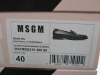 Pair of MSGM Boxed/New Women's Loafers in Black & White with Dustcover, Size 40, RRP £490.00. - 2