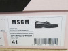 Pair of MSGM Boxed/New Women's Loafers in Black & White with Dustcover, Size 41, RRP £490.00. - 2