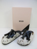 Pair of MSGM Boxed/New Women's Slippers in Cowhide with Tassels & Dustcover, Size 40, RRP £505.00.