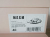 Pair of MSGM Boxed/New Women's Slippers in Cream & Brown with Pink & Blue Stripe, Tassels & Dustcover, Size 40, RRP £475.00. - 2