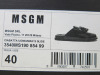 Pair of MSGM Boxed/New Men's Slippers in Black with Tassels & Dustcover, Size 40, RRP £475.00. - 2