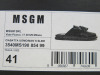 Pair of MSGM Boxed/New Men's Slippers in Black with Tassels & Dustcover, Size 41, RRP £475.00. - 2