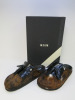 Pair of MSGM Boxed/New Men's Slippers Cowhide with Tassels & Dustcover, Size 41, RRP £475.00.