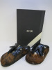 Pair of MSGM Boxed/New Men's Slippers Cowhide with Tassels & Dustcover, Size 44, RRP £475.00.