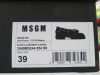 Pair of MSGM Boxed/New Men's Loafers in Black Patent with Tassels & Dustcover, Size 39, RRP £660.00. - 2