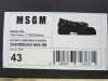 Pair of MSGM Boxed/New Men's Loafers in Black Patent with Tassels & Dustcover, Size 43, RRP £660.00. - 2