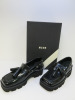 Pair of MSGM Boxed/New Men's Loafers in Black Patent with Tassels & Dustcover, Size 46, RRP £660.00.