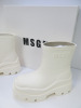 Pair of MSGM Boxed/New Stivale Donna/Women's Ankle Wellie Boot in White, Size 36, RRP £285.00. - 2