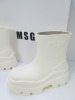 Pair of MSGM Boxed/New Stivale Donna/Women's Ankle Wellie Boot in White, Size 38, RRP £285.00. - 2