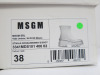 Pair of MSGM Boxed/New Stivale Donna/Women's Ankle Wellie Boot in White, Size 38, RRP £285.00. - 3