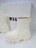 Pair of MSGM Boxed/New Stivale Donna/Women's Ankle Wellie Boot in White, Size 41, RRP £285.00. - 2