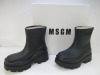 Pair of MSGM Boxed/New Stivale Donna/Women's Ankle Wellie Boot in Black, Size 39, RRP £285.00.