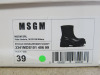 Pair of MSGM Boxed/New Stivale Donna/Women's Ankle Wellie Boot in Black, Size 39, RRP £285.00. - 3