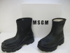 Pair of MSGM Boxed/New Stivale Donna/Women's Ankle Wellie Boot in Black, Size 40, RRP £285.00.