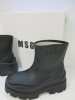 Pair of MSGM Boxed/New Stivale Donna/Women's Ankle Wellie Boot in Black, Size 40, RRP £285.00. - 2