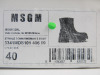 Pair of MSGM Boxed/New Stivale Donna/Women's Ankle Wellie Boot in Black, Size 40, RRP £285.00. - 3