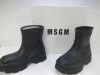 Pair of MSGM Boxed/New Scarpa Uomo/Men's Ankle Wellie Boot in Black, Size 39, RRP £285.00.