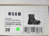 Pair of MSGM Boxed/New Scarpa Uomo/Men's Ankle Wellie Boot in Black, Size 39, RRP £285.00. - 3