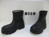 Pair of MSGM Boxed/New Scarpa Uomo/Men's Ankle Wellie Boot in Black, Size 40, RRP £285.00.