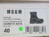 Pair of MSGM Boxed/New Scarpa Uomo/Men's Ankle Wellie Boot in Black, Size 40, RRP £285.00. - 3