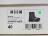 Pair of MSGM Boxed/New Scarpa Uomo/Men's Ankle Wellie Boot in Black, Size 40, RRP £285.00. - 3