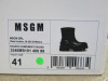 Pair of MSGM Boxed/New Scarpa Uomo/Men's Ankle Wellie Boot in Black, Size 41, RRP £285.00. - 3