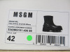 Pair of MSGM Boxed/New Scarpa Uomo/Men's Ankle Wellie Boot in Black, Size 42, RRP £285.00. - 3