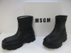 Pair of MSGM Boxed/New Scarpa Uomo/Men's Ankle Wellie Boot in Black, Size 43, RRP £285.00.