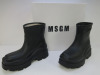 Pair of MSGM Boxed/New Scarpa Uomo/Men's Ankle Wellie Boot in Black, Size 43, RRP £285.00.