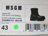 Pair of MSGM Boxed/New Scarpa Uomo/Men's Ankle Wellie Boot in Black, Size 43, RRP £285.00. - 3