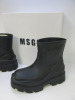 Pair of MSGM Boxed/New Scarpa Uomo/Men's Ankle Wellie Boot in Black, Size 44, RRP £285.00. - 2