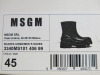 Pair of MSGM Boxed/New Scarpa Uomo/Men's Ankle Wellie Boot in Black, Size 45, RRP £285.00. - 3