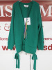 7 x MSGM Milano, Green Maglia Button Up Cardigan, Lana Wool & Kashmir to Include: Sizes (XXS/XXS/XS/S/S/M/M). Total RRP £2975.00. - 2